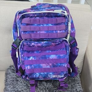WOLFPAK Purple Tie-Dye Backpack
